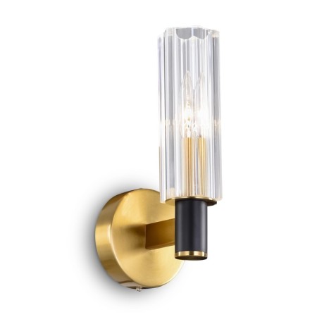 Wall lamp 40W, 1HE14, 24.7x10 cm, brass