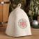 A hat for a bath with embroidery "Happy New Year! Health and good luck!"
