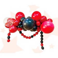 Set for creating compositions from balloons, set of 52 pcs., Black, Bordeaux