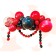 Set for creating compositions from balloons, set of 52 pcs., Black, Bordeaux