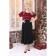 Female dress, size 42, black color, burgundy