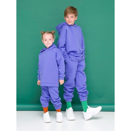Baby trousers, height 104 cm, purple color-2