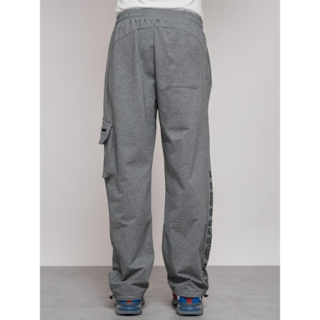 Sports male pants, size 48, gray color-22