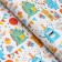 Glossy packaging paper "Funny Birthday", bilateral, 0.49 x 0.7 m