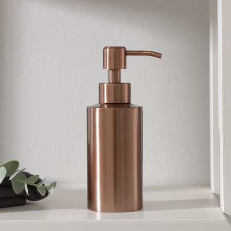 Liquid soap dispenser, 250 ml, stainless steel, bronze color