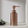 Liquid soap dispenser, 250 ml, stainless steel, bronze color