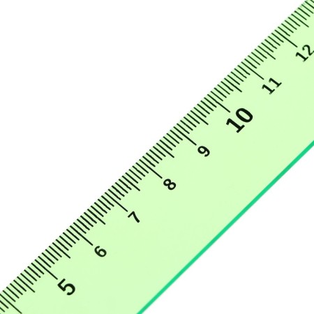 Drawing set 4 objects (ruler 15 cm, square 30 °/ 60 °, 10 cm; square 45 °/ 45 °, 8 cm; transporter 180 °, 9 cm), transparent green-5