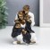 Souvenir Polystone "Dad, mom and child in white clothes, covered with scarf" 12.5x9x13.5 cm