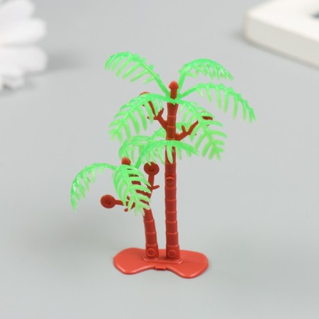 Decor for creating miniatures (trees) "Two palm trees" 7 cm
