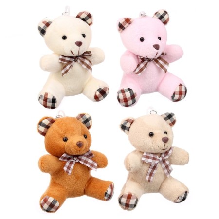 Soft Irushka "Bear in a Blueberry", on a key fob, color mix-3