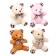 Soft Irushka "Bear in a Blueberry", on a key fob, color mix