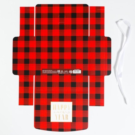 Folding Gift Box "New Year", 16.5 x 12.5 x 5 cm, New Year-4