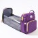 Bag backpack for mom and baby with a changing rug, purple color