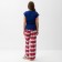 Pajama New Year's Women's KAFTAN "Santa Team", red/blue color, size 44-46