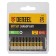Denzel 11653 bit set, hexagonal profile, PZ1 x 25 mm, steel S2, 10 pcs.