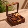 Puzzles in the box (set 4 pcs) 12x13x6 cm, wooden wood