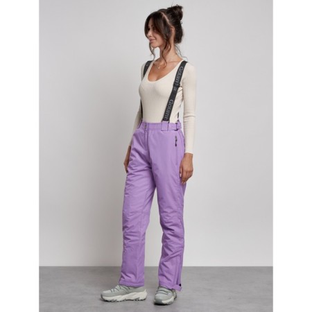 Semi -combinezone ski insulated female winter, size 50, purple color-5