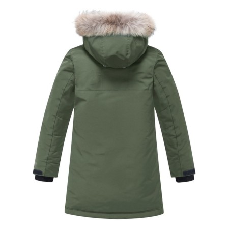 Winter park for a boy, height 140 cm, khaki color-1