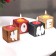 Interior candlestick 4 pcs with the inscription Home, color: "mix", aroma: berry-fruit mix