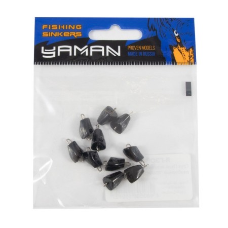 Cargo of a bullet-exentric painted paved Yaman 10 pcs., 3 g, black-4