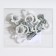 Close for curtains, 25 × 15 mm, with a plastic ring d = 12 mm, silver color