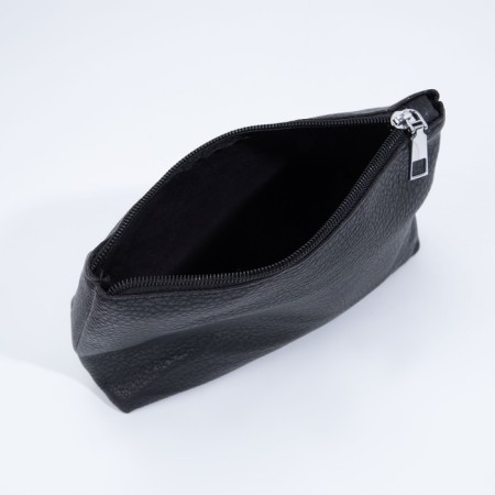 Bag Women's Tout on the button, a cosmetic bag with a zipper, black color-6