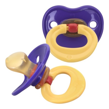 Nipple - Latex orthodontic dummy, from 0 months., Mix color, set 2 pcs.-11