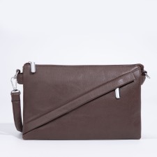 Cross-Bodi Bag on a zipper, brown color