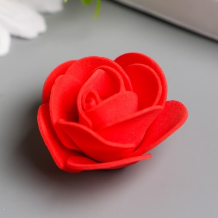 Decor for creativity "Red rose" d = 3.5 cm-2