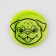 The reflective icon "Muzzle of the pug", D = 5.8 cm, color mix