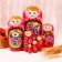 Matryoshka 7 in 1, painted, Mix colors