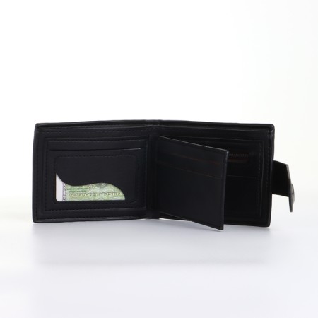 Male purse on a magnet, black color-6