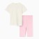 A set for a girl (T -shirt and bicycles) minku, pink color, height 122 cm