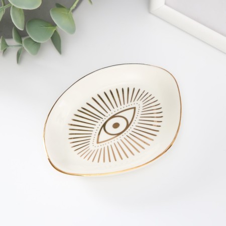 Souvenir ceramic stand for the ring "from the evil eye" 11x8.5x1.6 cm-2