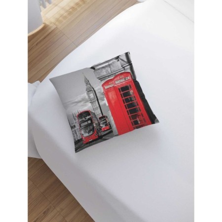 Decorative pillowcase "Exursion in London", on a zipper, size 45x45 cm-1