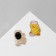 Set of icons (2 pcs.) "Beasts" with a glass, color