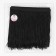 Decorative braid "Furrm", 20 cm, 5 ± 0.5 m, black color