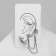 Set of earrings and cafs "Classic", color silver