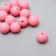 Busina silicone "round" pink pastille d = 1.2 cm