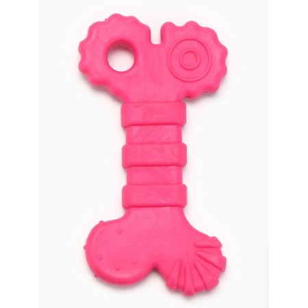 Chewing toy "curls", tpr, 10 cm, pink-1