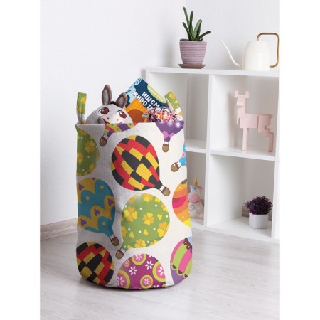 Basket for toys "Abundance of balloons, size 35x50 cm