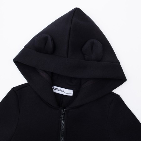 Комбинезон детский с начёсом KAFTAN "Basic line" р.26 (80-86), черный-8