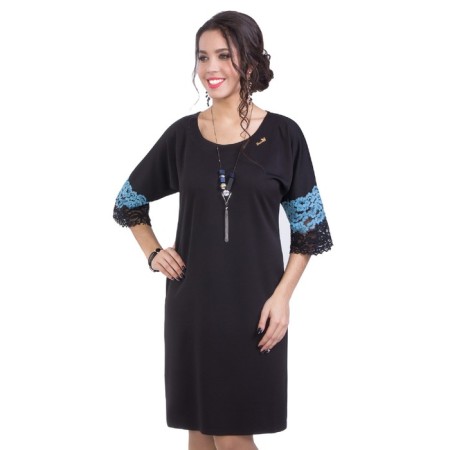 Women's dress, size 42, black color