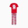 Pajama men's kaftan "Bear", red color, size 56