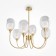 Suspended lamp Maytoni Mod016PL-06BS, 6HE14, 60W, 95x95x85.7 cm, brass color