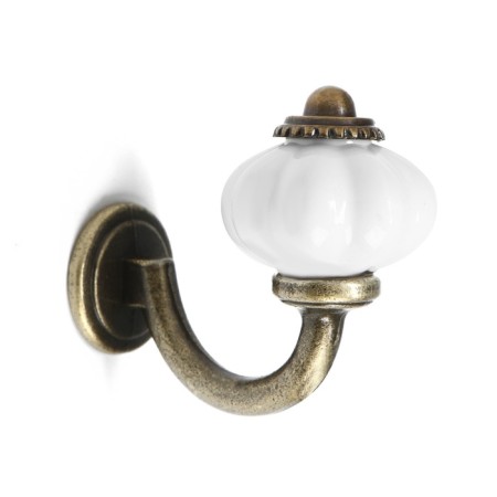 Furniture hook Cappio Camellia, one -rod, bronze