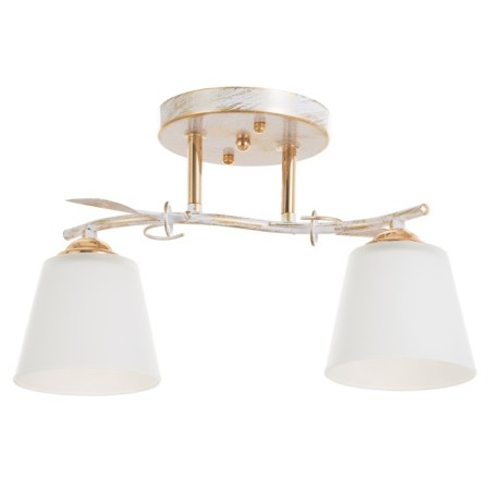 Aryan chandelier 2x60W E27 white 14.5x37x23cm