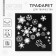 Stencil for creativity "Snowflakes", 15 x 15 cm, plastic