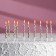 Candles in the cake "Spiral", 10 pcs, medium, 5 cm, champagne