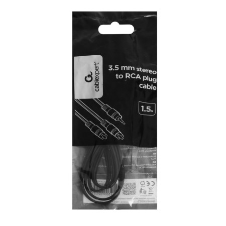 Audio Cabexpert CCA-458, Jack 3.5 mm (M) -2xrca (M), 1.5 m, black-5